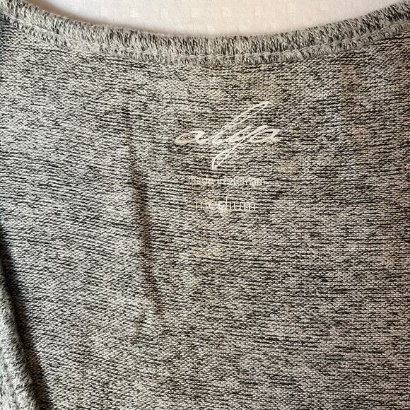 Alya Women Dress size M ShortSleeve V-neck A-line KneeLength Stretchy Gray - Picture 6 of 10